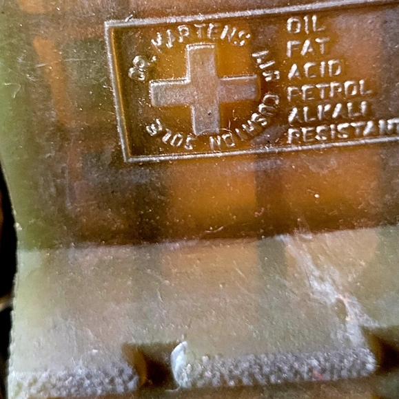 Dr Martens Green And Navy Blue. Leather Boots Woman's 10 or Men's 8.5 - Picture 10 of 13